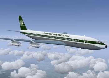 Pakistan International airlines livery for the Boeing 707