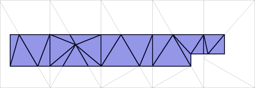 Final triangulated polygon