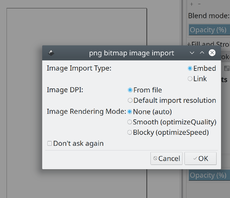 1th step: The image is import to keep the file's DPI