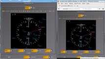 Screenshot showing Canvas MFDs streamed to firefox using the mongoose screenshot handler