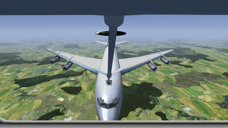 File:EC-137D aerial refueling (seen from boomer).jpg