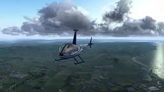 Robinson R44 jest popularnym helikopterem szkoleniowym, ponieważ jest niedrogi, ale trudno go kontrolować. W symulacjach wydatek nie ma znaczenia. Osoby próbujące po raz pierwszy helikoptera we Flightgear, powinny wypróbować jeden z pozostałych przed R44, chyba że mają ku temu konkretny powód (FG 2019).