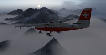 Sobrevolando los Alpes