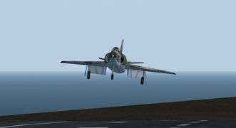 Supermarine Swift on approach