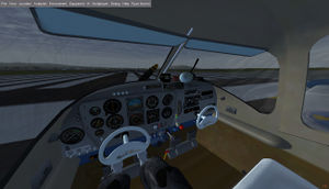 The Navion's cockpit
