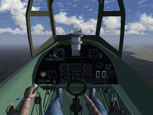 Hawker Hurricane cockpit
