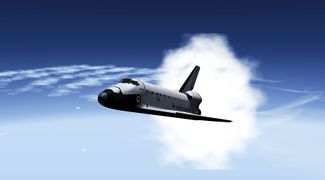 During TAEM the Space Shuttle goes subsonic