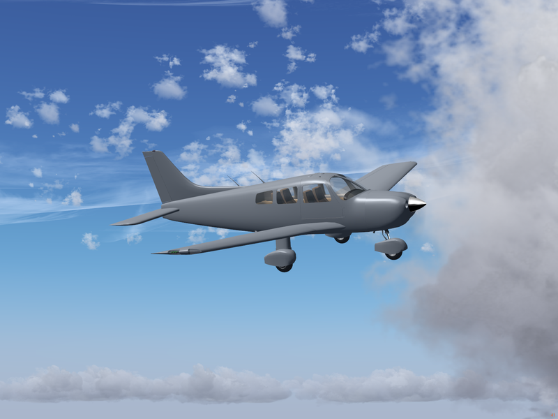 File:Piper Archer CX with ALS in flight.png