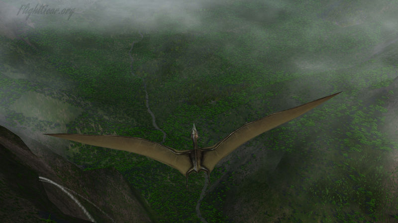 File:Pterosaur over Mount Waialeale on the Island of Kauai, Hawaii ( Flightgear 2019.x ) 03.jpg