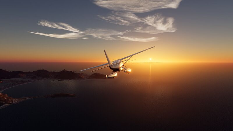 File:Cessna 208B Caravan sunrise over Caribbean with HDR.jpg
