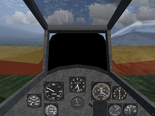 Detail of the cockpit