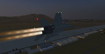 F 15C dawn afterburner flypast Nellis AFB