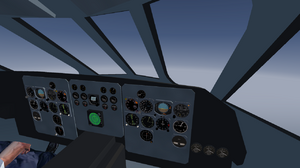 View of the cockpit