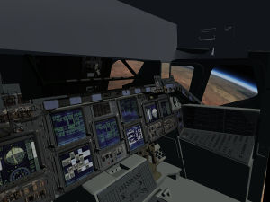Space Shuttle cockpit (April 2015)