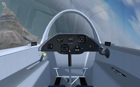 The rear cockpit