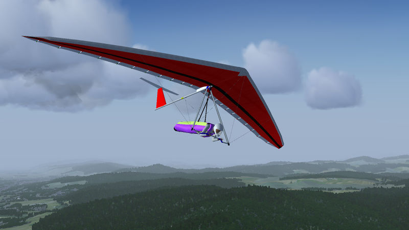 File:Hang glider with T-tail Configuration (horizontal and vertical stabilizer).jpeg