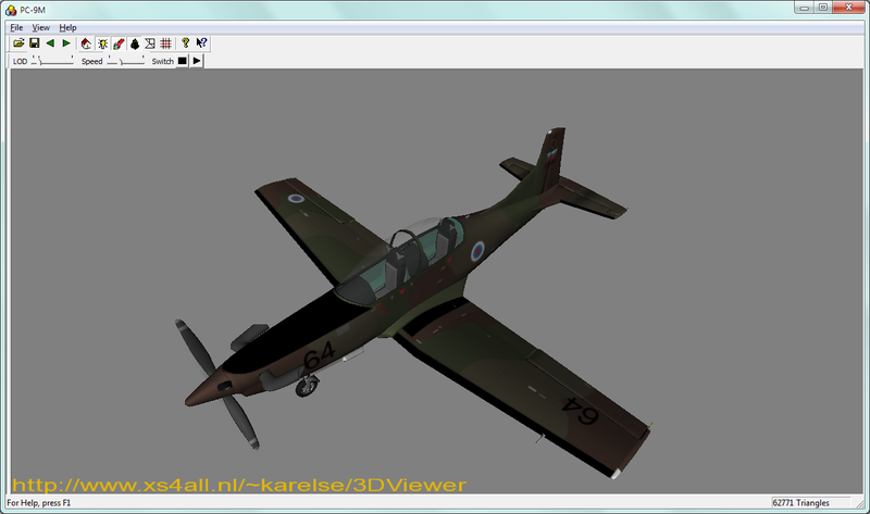 File:Finished Slovenian PC-9M livery (3DViewer screenshot).png