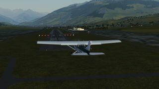 Cessna 172P landing at Aosta Airport (LIMW)
