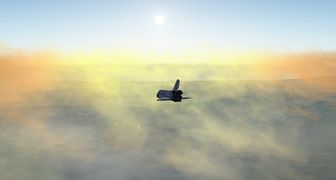 Angelic Return (Space Shuttle) by GinGin in FlightGear.