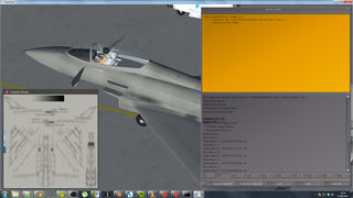 After creating a canvas with the base "clean" paintwork texture, another child is added containing the dirt layer transparency. The effect is seen both in the dialog window and on the airframe.