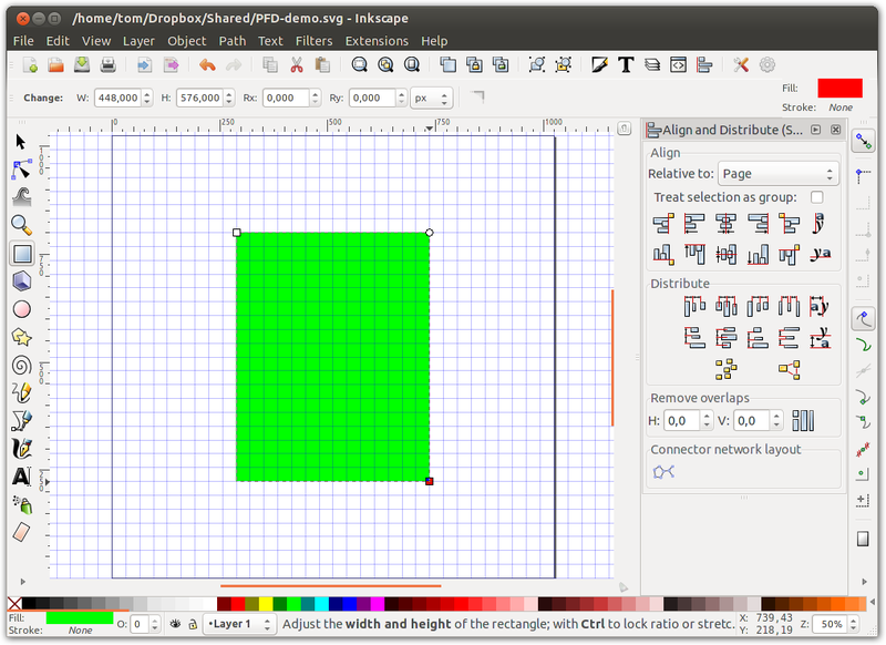 File:Inkscape - Simple Rect - Align and Exact Size.png