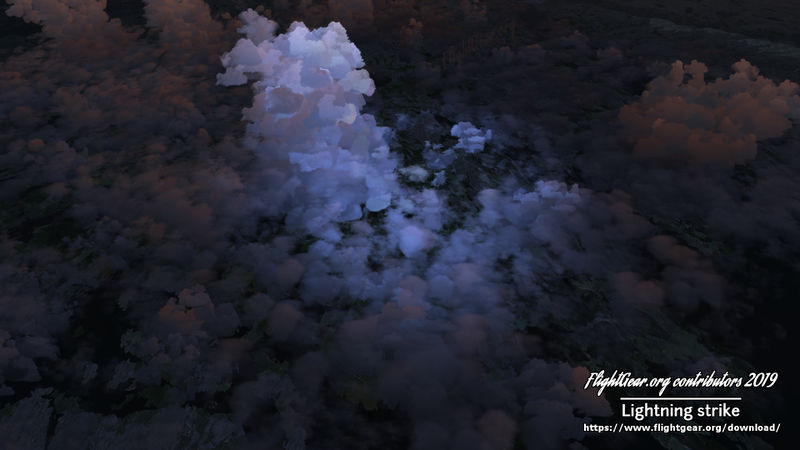 File:Lightning strike showing illumination of nearby clouds (Flightgear 2019.x) 01.jpg