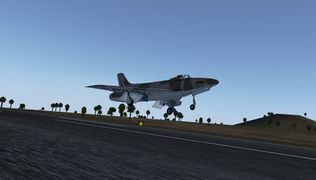 Supermarine Swift landing