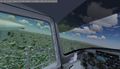 View from inside on climbout