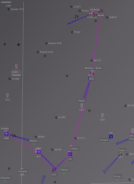 File:Route start from Innsbruck airport - LOWI rwy 08 - and arrival to Bergamo Orio - LIME rwy 30 - airport.jpeg