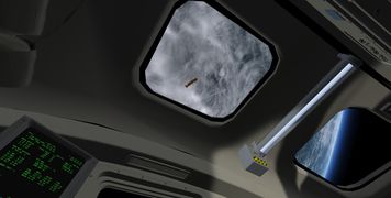 The ET seen from the Shuttle