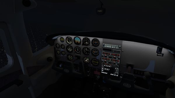Cessna 182S Konsolenbeleuchtung
