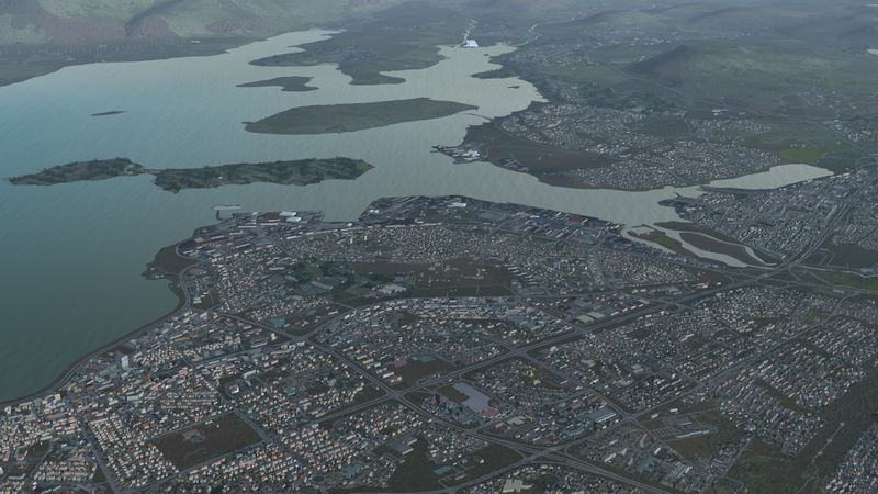 File:Reikjavik, Iceland with OSM2City output (Flightgear 2020.x).jpg