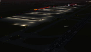 Runway 26L with DHL-area
