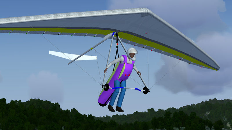 File:Hang glider with horizontal stabilizer in landing configuration.jpeg