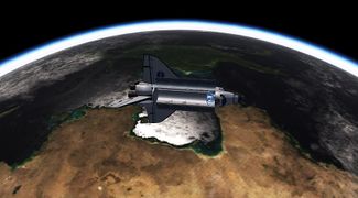 The OV in orbit over Australia