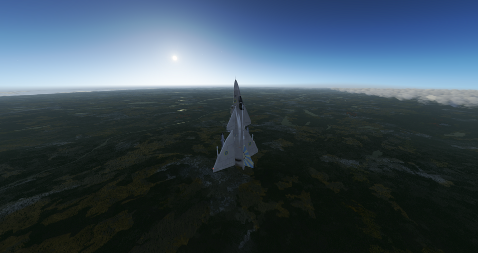 AJS-37 in vertical ascend.