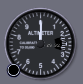 Altmeter of default Cesna