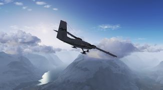 Twin Otter sobrevolando Sognefjord