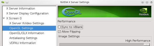 Tweaking nvidia settings to obtain higher frame rates by disabling vsync to blank