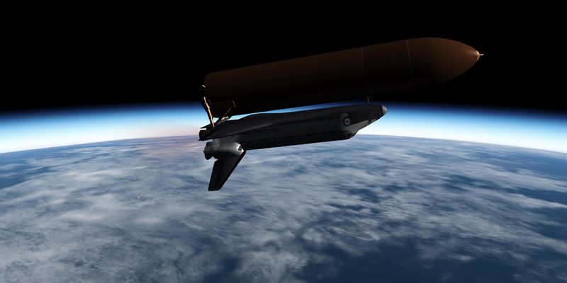 Final stage in the flight to orbit