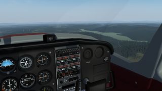Das voll texturierte Cockpit der neuen C172P