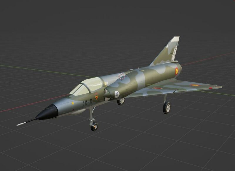 File:20230617 Mirage IIIE en Blender 01.jpg
