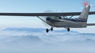 Cessna 172P high over Italy