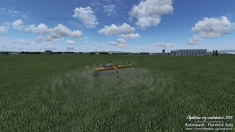File:Rotor downwash of the Aircrane on grass, Florence Airport (LIRQ), Tuscany, Italy (Flightgear 2018.x).jpg