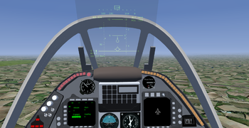 Cockpit der 2.5.0 Version der Sea Harrier