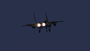 F 15C dawn afterburner departure