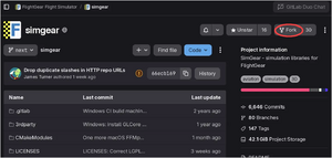 how to find the Fork button on the main page of the repository