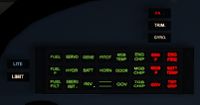 EC130 Warning Panel with all on
