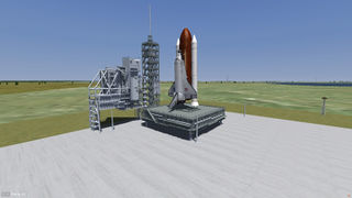 KTTS Launchpad with NASOM in vertical position.