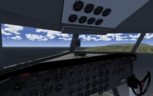 View of the cockpit